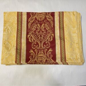 Waterford Ash Worth Placemats Set of 12 Brand New Gold Ruby 13”x19” NWT